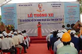 Tổ chức sự kiện - Lễ thông xe đoạn đường HCM qua Tỉnh Kon Tum 2015